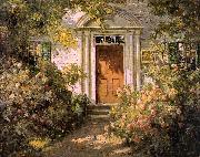 Abbott Fuller Graves Grandmother's Doorway Germany oil painting reproduction